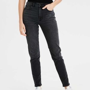 AE Stretch Mom Jeans Black